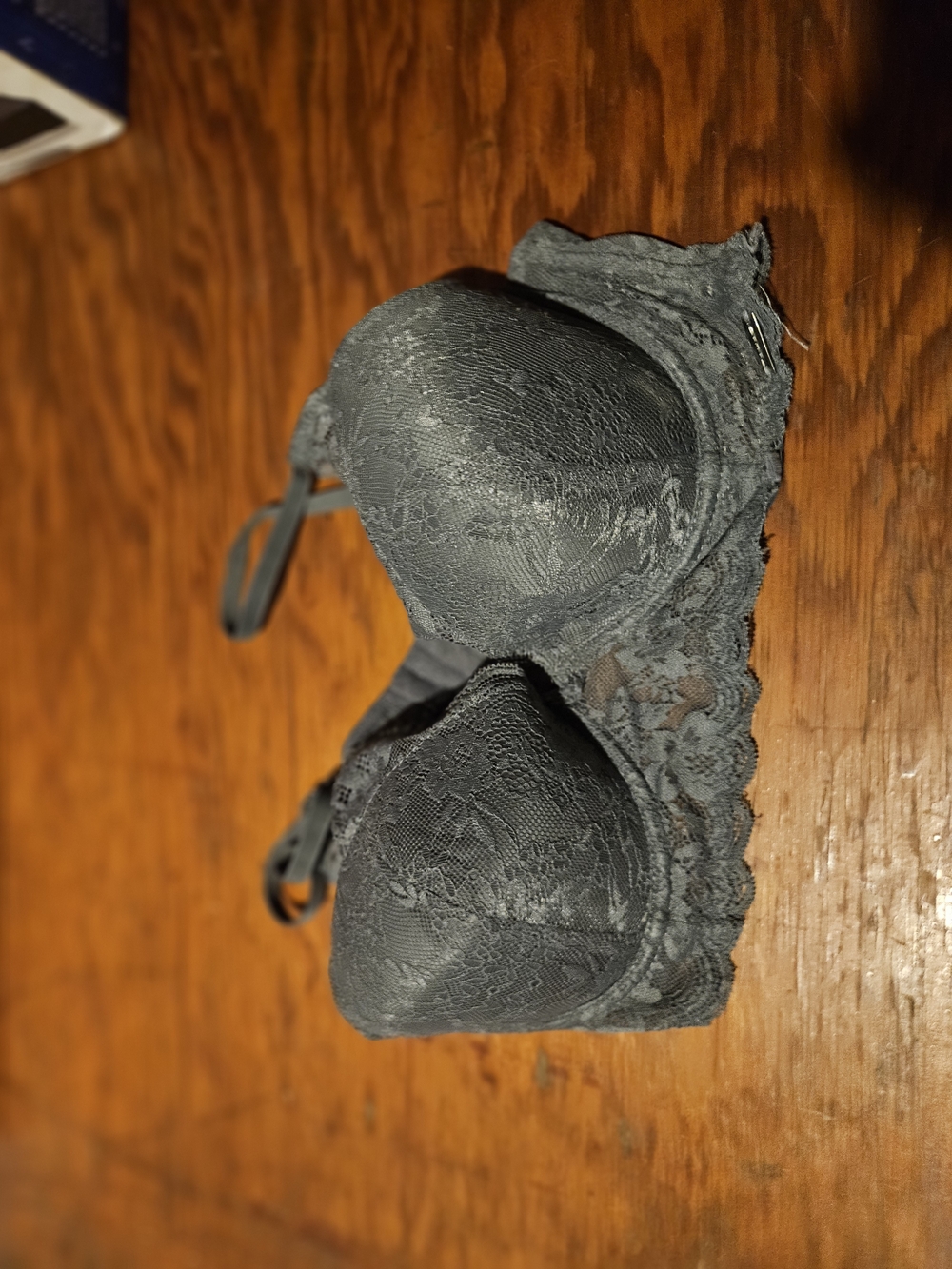 Tahari Black Lace Contour Bra